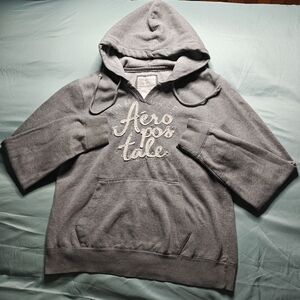 Aeropostale Heather Grey Hoodie